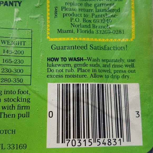 Vintage 1980s Big Mama Beige Stockings XL New NOS - Picture 7 of 8